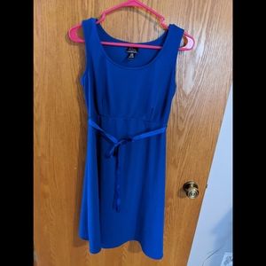 Blue maternity dress